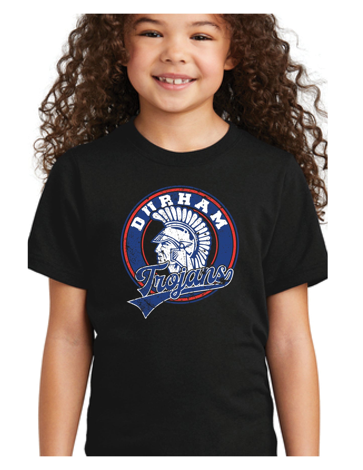 Youth Black Tee-Vintage Design