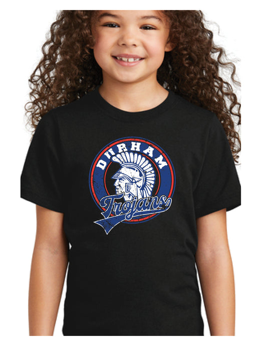 Youth Black Tee-Vintage Design