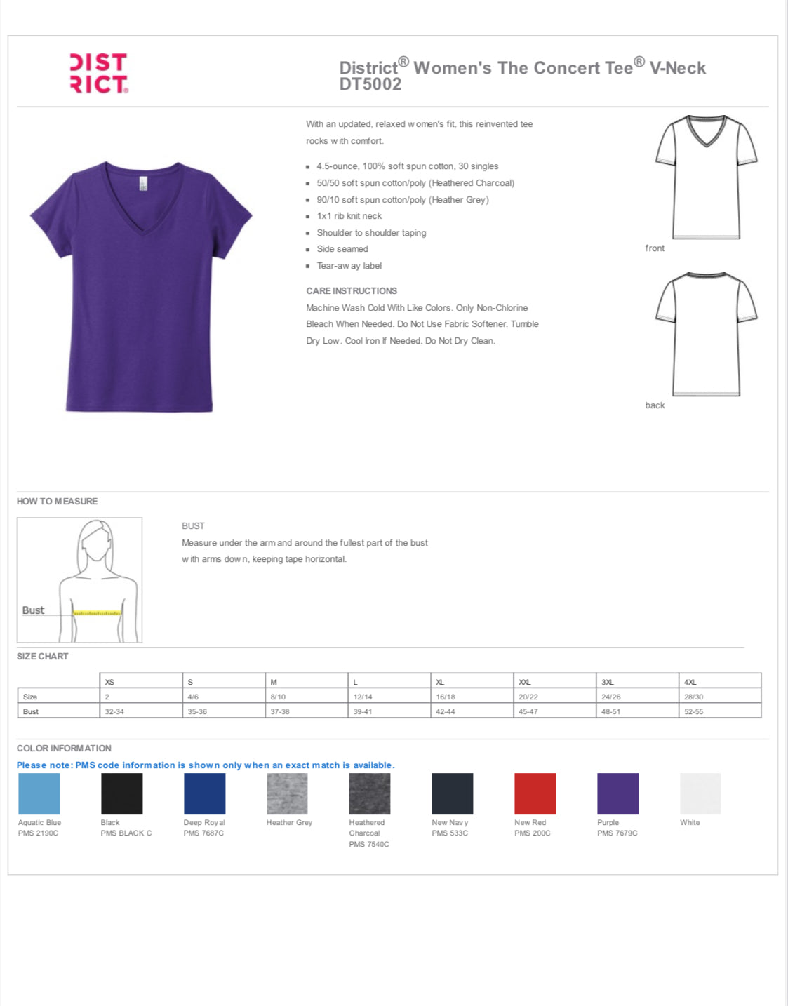 Women's Gray Durham Trojans V-Neck T-shirt