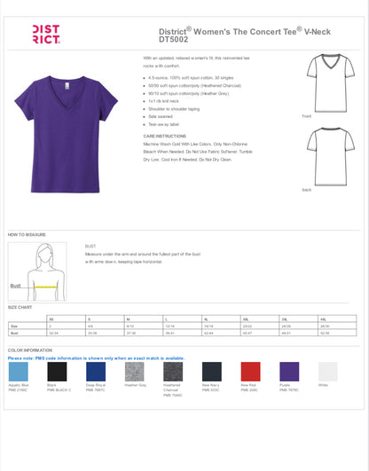 Women's Gray Durham Trojans V-Neck T-shirt