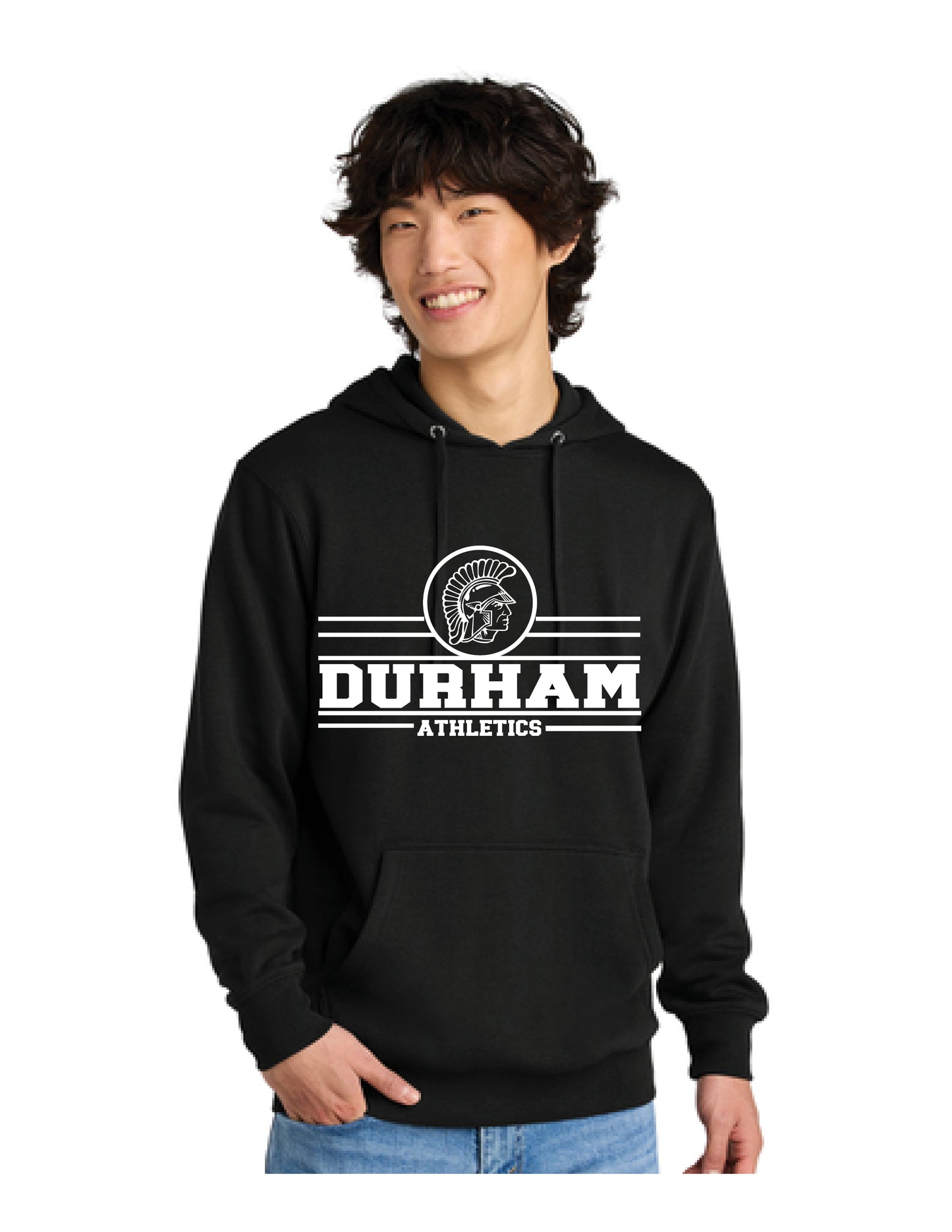 Black Hoodie-Durham Athletics