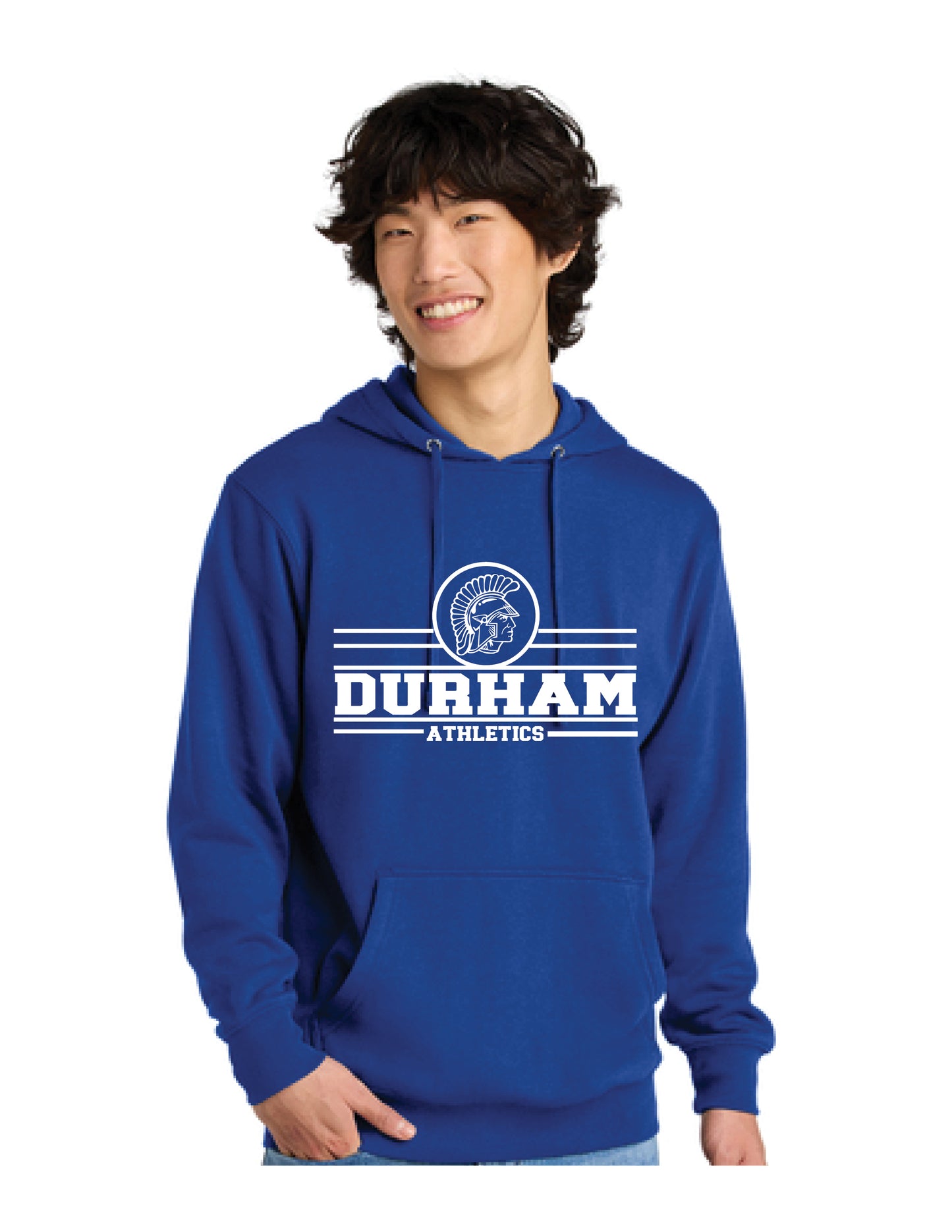 Blue Durham Athletics Hoodie