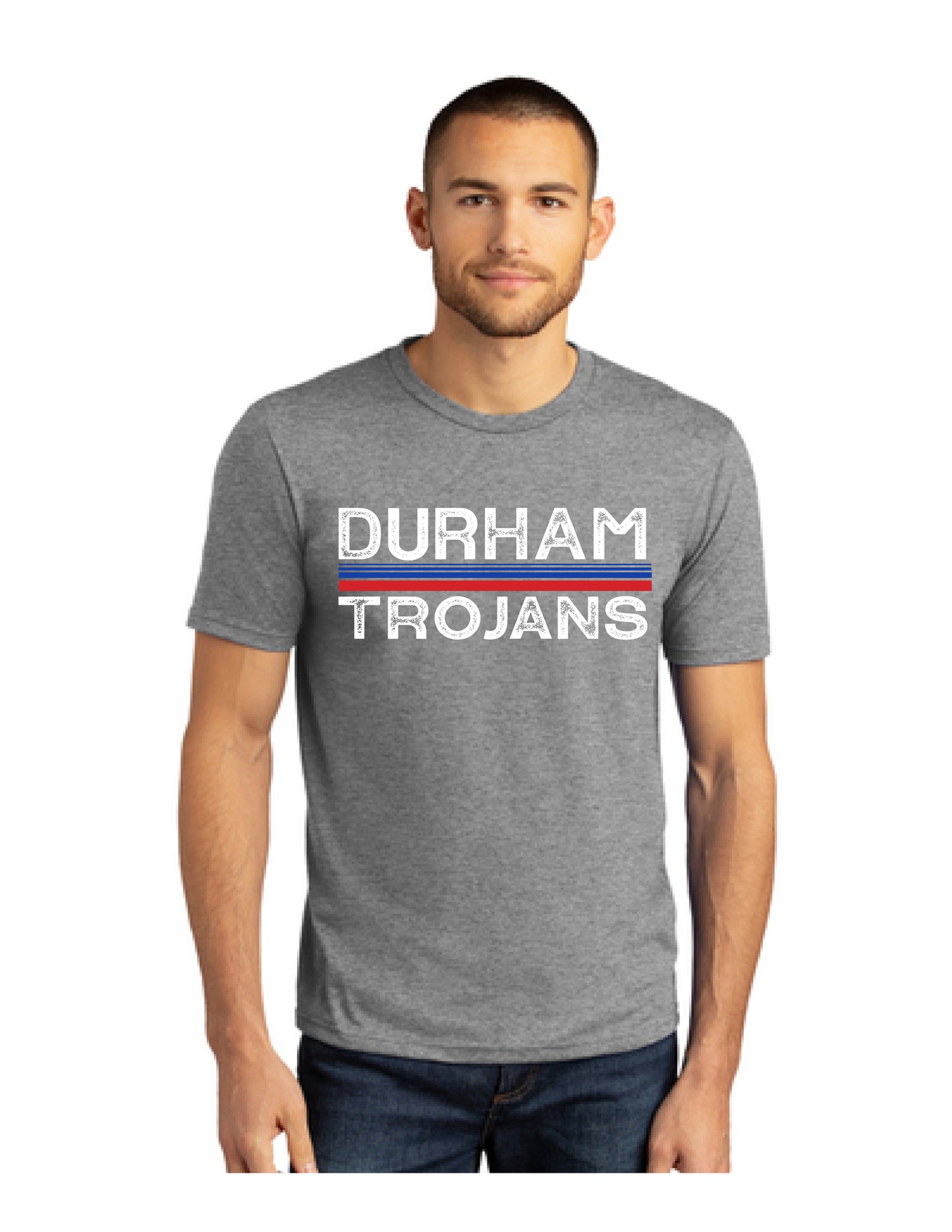 Men's Gray Durham Trojans T-Shirt