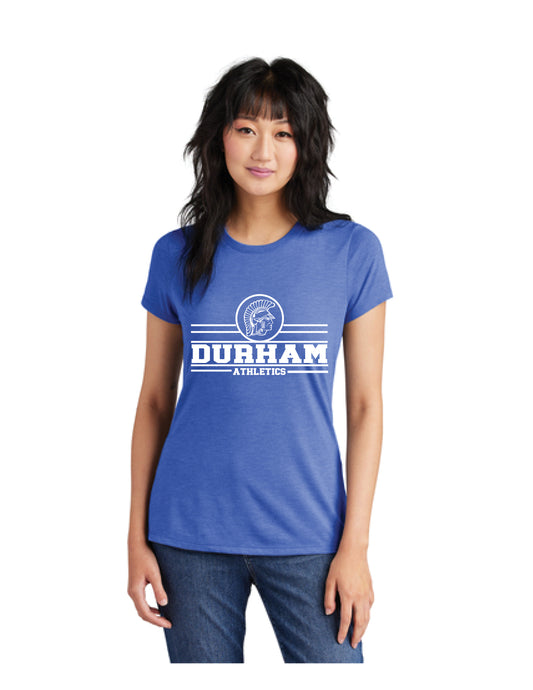 Women's Blue Durham Athletics Crewneck T-Shirt